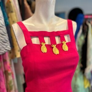 90s Pink Pineapple Dress